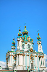 Image showing Saint Andrew church in Kiev, Ukraine