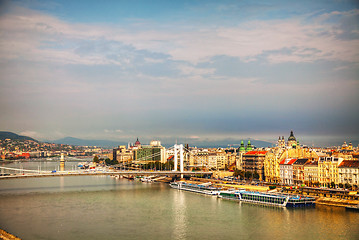 Image showing Panoramic overview of Budapest, Hungary