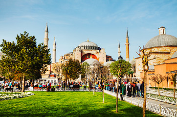 Image showing Hagia Sophia in Istanbul, Turkey early in the morning