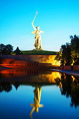 Image showing 'The Motherland calls!' monument in Volgograd, Russia