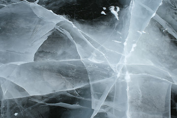 Image showing Cracked ice texture