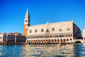 Image showing San Marko square in Venice as seen from the lagoon