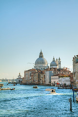 Image showing View to Basilica Di Santa Maria della Salute in Venice