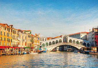 Image showing Rialto Bridge (Ponte Di Rialto) in Venice, Italy