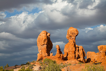 Image showing Scenic view at Arches National Park, Utah, USA