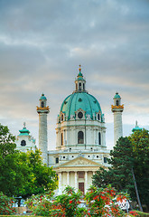 Image showing Karlskirche in Vienna, Austria in the morning