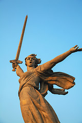 Image showing 'The Motherland calls!' monument in Volgograd, Russia