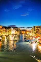 Image showing Venice at night time