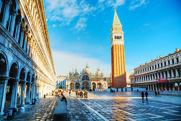 Image showing Piazza San Marco on in Venice