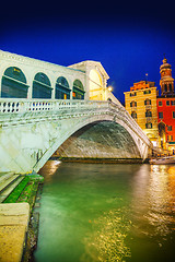 Image showing Rialto Bridge (Ponte Di Rialto) in Venice, Italy