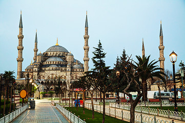 Image showing Sultan Ahmed Mosque (Blue Mosque) in Istanbul