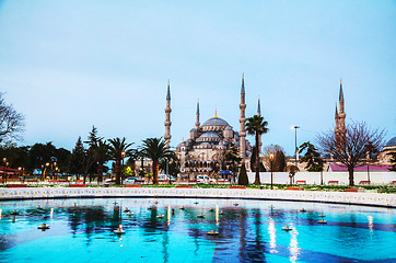 Image showing Sultan Ahmed Mosque (Blue Mosque) in Istanbul