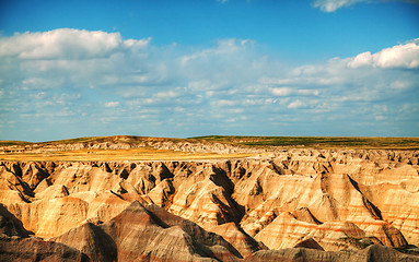 Image showing Scenic view at Badlands National Park, South Dakota, USA