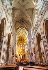 Image showing St. Vitus Cathedral interior in Prague