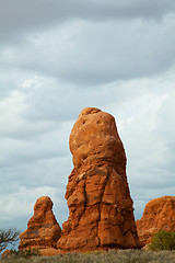 Image showing Scenic view at Arches National Park, Utah, USA