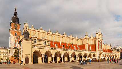 Image showing Old market square in Krakow, Poland