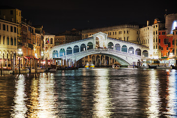 Image showing Rialto Bridge (Ponte Di Rialto) in Venice, Italy