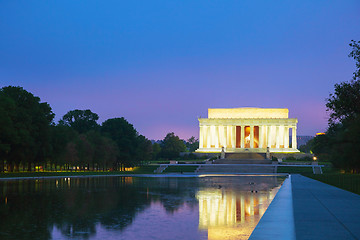 Image showing The Abraham Lincoln Memorial in Washington, DC