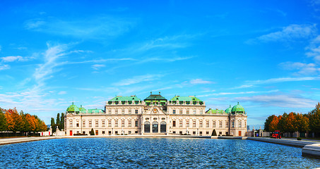 Image showing Belvedere palace in Vienna, Austria