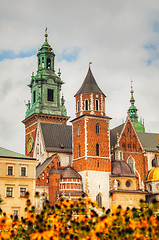 Image showing Wawel Cathedral at Wawel Hill in Krakow, Poland