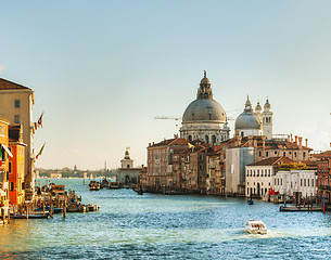 Image showing View to Basilica Di Santa Maria della Salute in Venice
