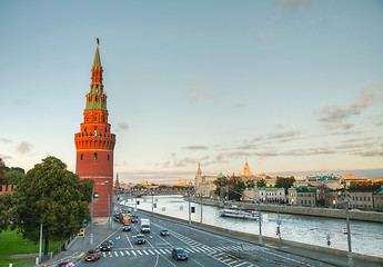 Image showing Panoramic overview of downtown Moscow