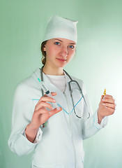 Image showing Young lady doctor