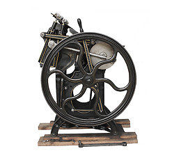 Image showing antique printing press
