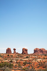 Image showing Scenic view at Arches National Park, Utah, USA