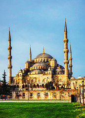 Image showing Sultan Ahmed Mosque (Blue Mosque) in Istanbul