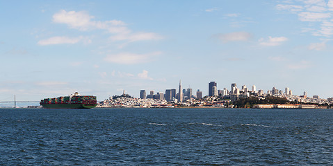 Image showing Downtown of San Francisco as seen from the bay