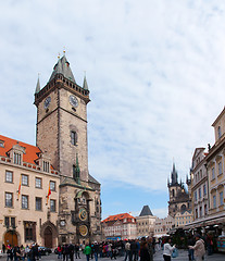 Image showing Old Town City Hall in Prague in the morning