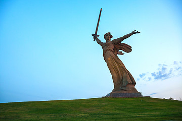 Image showing 'The Motherland calls!' monument in Volgograd, Russia