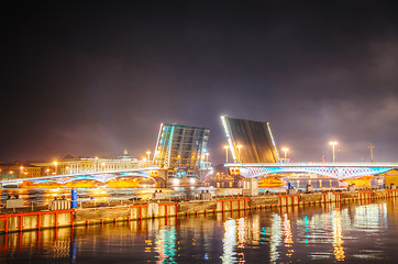 Image showing Drawbridge in Saint Petersburg, Russia