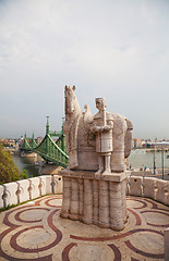 Image showing Statue of Saint Stephen I in Budapest