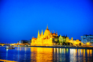 Image showing Hungarian Parliament building in Budapest