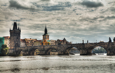 Image showing Charles bridge in Prague