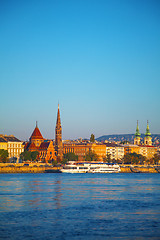 Image showing Old Budapest overview early in the morning