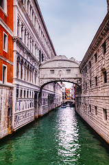 Image showing Bridge of Sighs in Venice, Italy