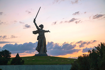 Image showing 'The Motherland calls!' monument in Volgograd, Russia