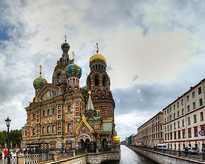 Image showing ST. PETERSBURG, RUSSIA - AUGUST 25: Savior on Blood Cathedral in