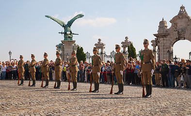 Image showing Guards of honor in Budapest, Hungary