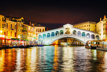 Image showing Rialto Bridge (Ponte Di Rialto) in Venice, Italy