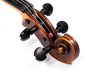 Image showing Violin scroll