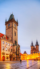 Image showing Old Town Square early in the morning