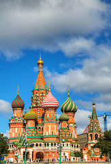 Image showing St. Basil's Cathedral in Moscow at the Red Square