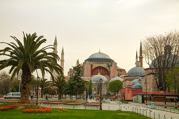 Image showing Hagia Sophia in Istanbul, Turkey early in the morning