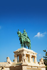 Image showing Statue of Saint Stephen I in Budapest