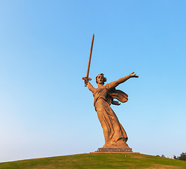 Image showing 'The Motherland calls!' monument in Volgograd, Russia