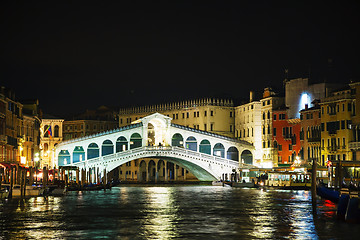 Image showing Rialto Bridge (Ponte Di Rialto) in Venice, Italy